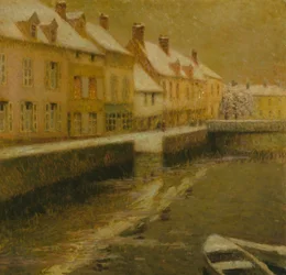 Canal à Bruges, hiver